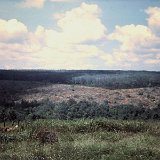 "West Perimeter ABtry 6/27th Arty - Quan Loi - Nov 67 - Note Guard Bunker at Left Bottom"